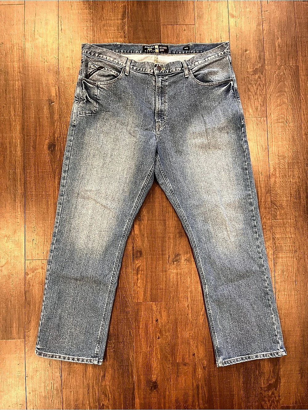 Ariat Rebar M4 Relaxed DuraStretch Boot Cut Jean Boot Cut Jeans Waist 42/32 Blue